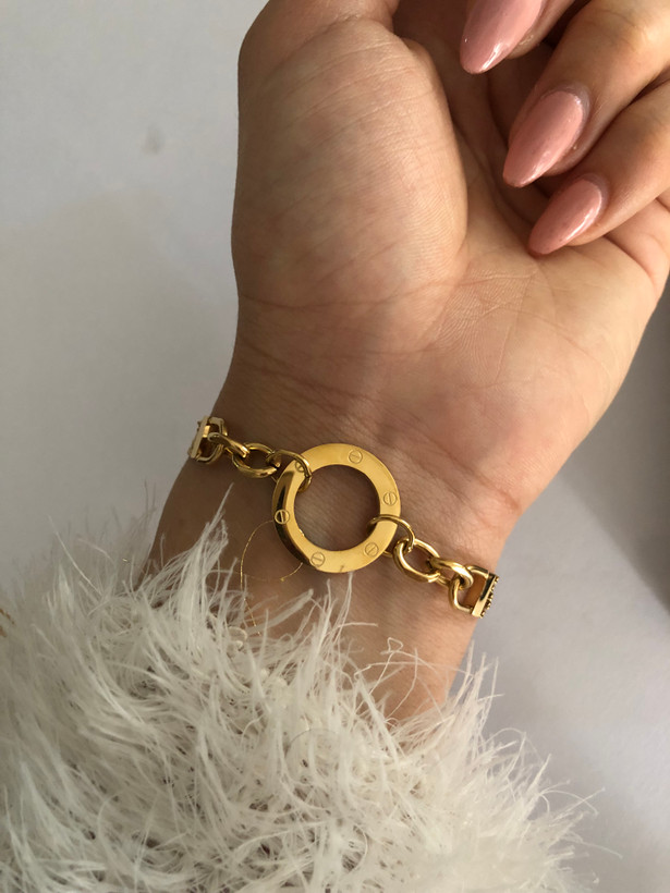 دستبند زنانه طرح طلا
